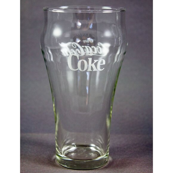 Vintage Enjoy Coca-Cola 12 oz Glasses Set of 2 Libbey Star Stamp 1960's - Picture 2 of 8